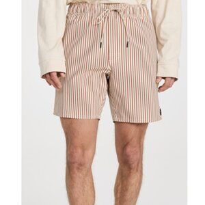 NWOT RVCA Va Pigment Print Elastic 7" Va Pigment Print Elastic Shorts Sz MED